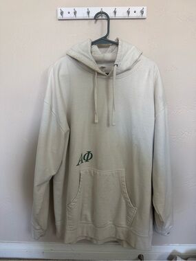 Vintage Alpha Phi 2024 Cream Hoodie Sweatshirt